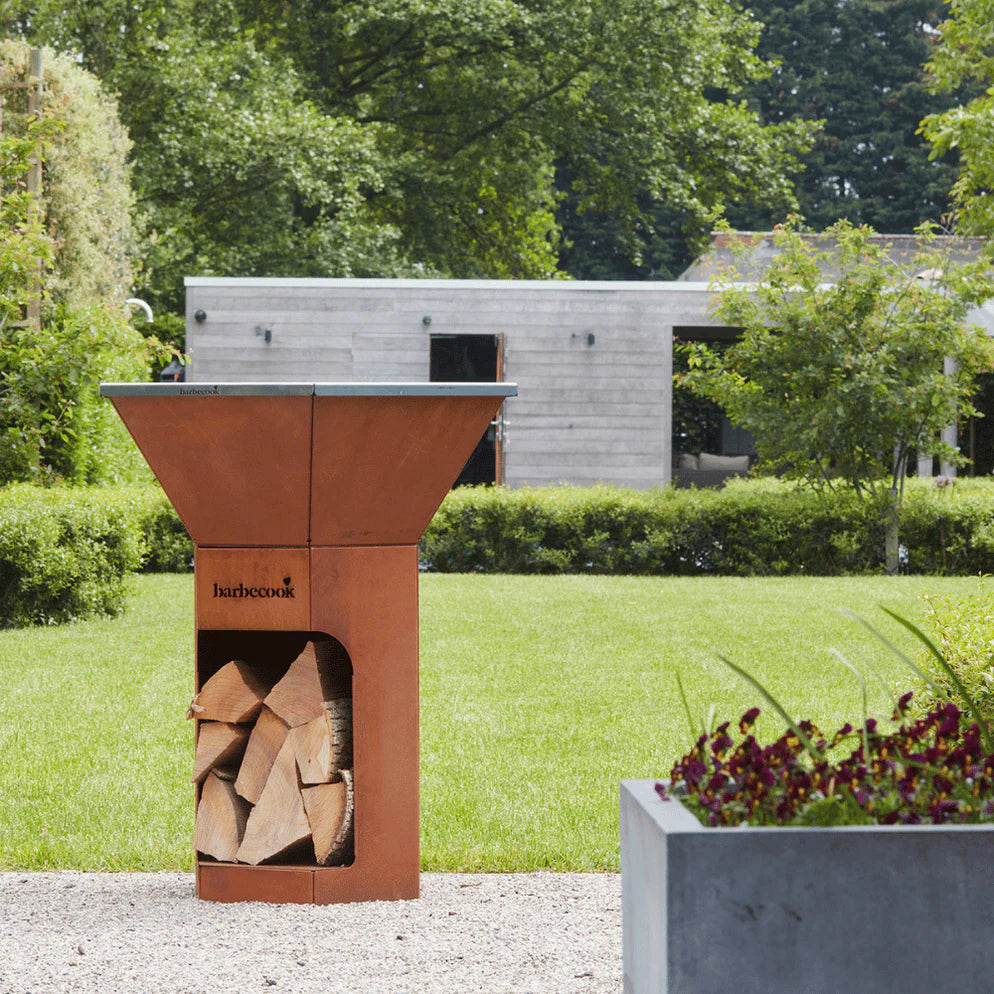 Barbecook Nestor Original Wood Barbecue – Corten Steel