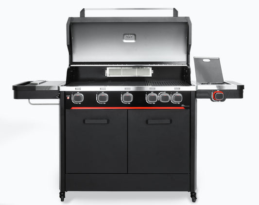 Atom Grills Byron 5 Burner Gas BBQ with Side Burner & FREE BBQ Cover