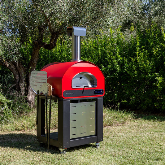 Fontana Forni Volta 90 Dual Fuel Oven – Rosso/Red finish