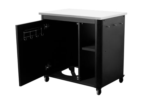 Cozze Outdoor Kitchen 90 With Stainless Steel Table - 1 door