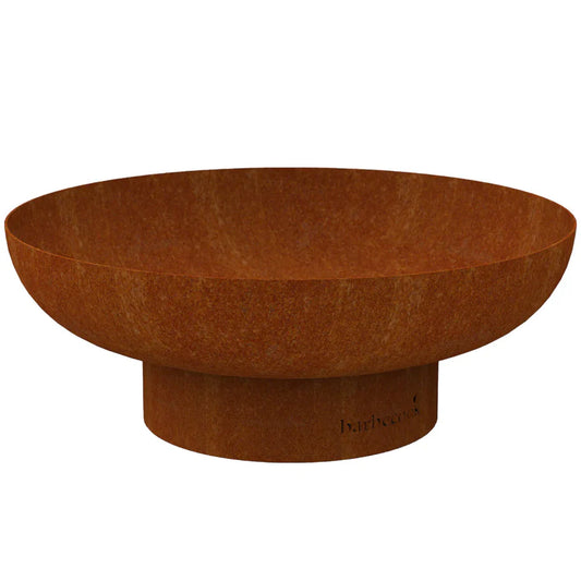 Barbecook Jack 100 Corten Steel round fire pit with rustic patina