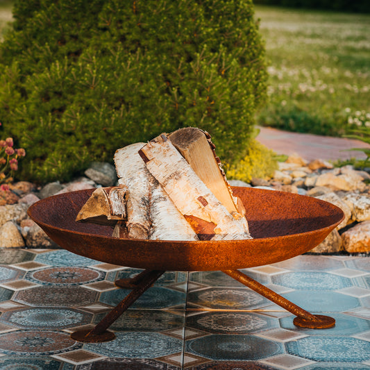 GrillSymbol Corten Steel Fire Pit Alta 67cm