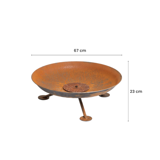 GrillSymbol Corten Steel Fire Pit Alta 67cm - The Garden Flame