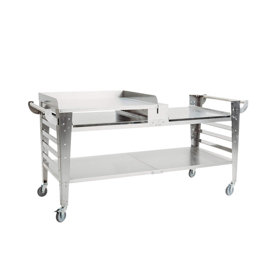 GrillSymbol stainless steel Side Table for Pizza Oven Baso-Inox-XL