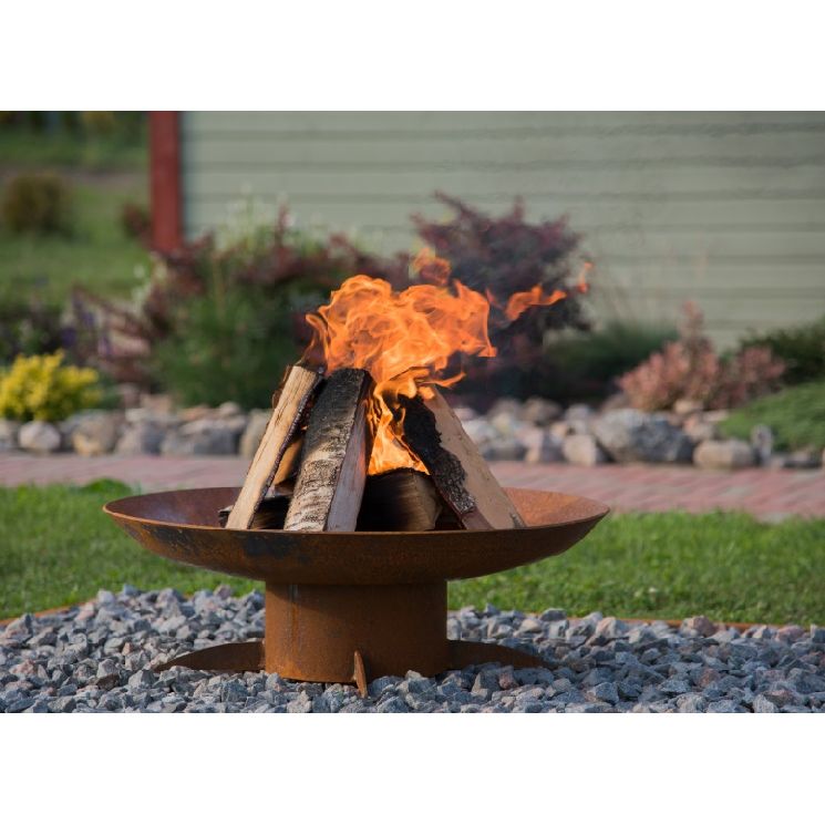 GrillSymbol Corten Steel Fire Pit Chiaro 67 cm - The Garden Flame