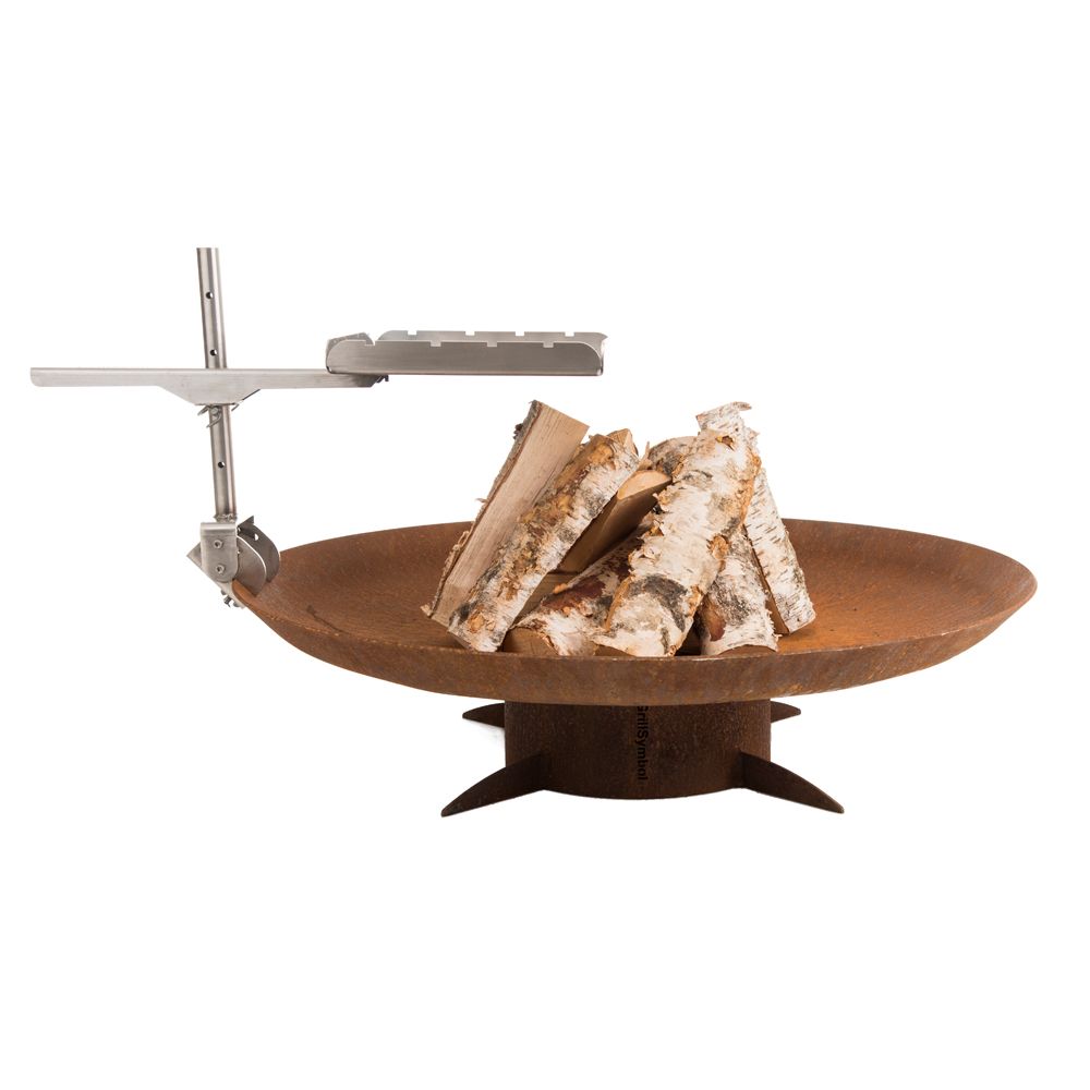 GrillSymbol Corten Steel Fire Pit Chiaro XL 91 cm - The Garden Flame
