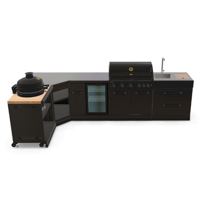 Front view of GRLLR Connect G5S BBQ with anthracite finish