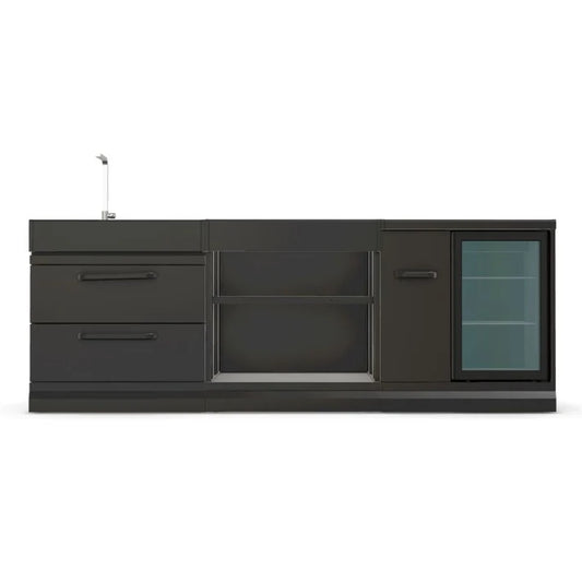 GRLLR outdoor kitchen fridge sink and expansion unit modular garden setup UK