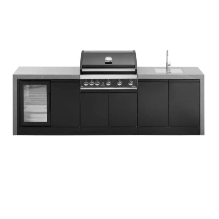 GrandPro 274 Maxim G5 Outdoor Kitchen with Fridge & Sink Waterfall...