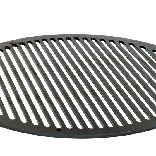 ast iron griddle on a white background