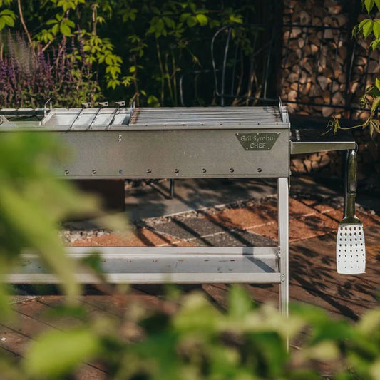 GrillSymbol Charcoal Grill Naked Chef XXL Silver