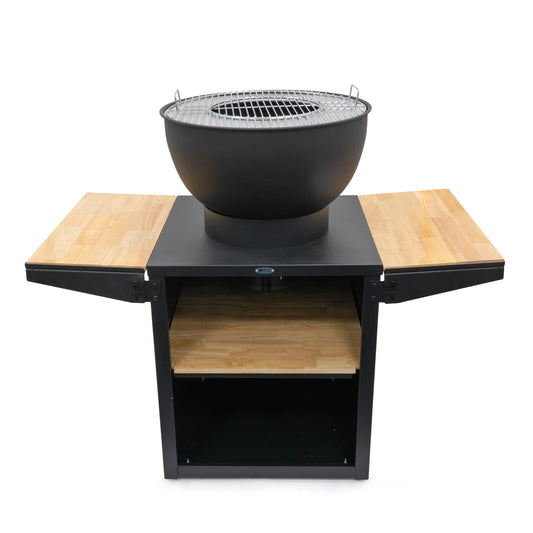 HEAT Kjok Outdoor Cooking Station/Fire Pit - Black