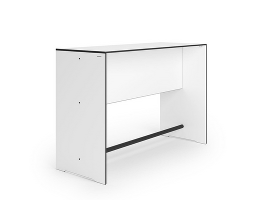 conmoto RIVA Bar Table, minimalist design, weatherproof HPL, stainless steel fittings, indoor & outdoor bar table, H 109 × W 160 × D 62 cm