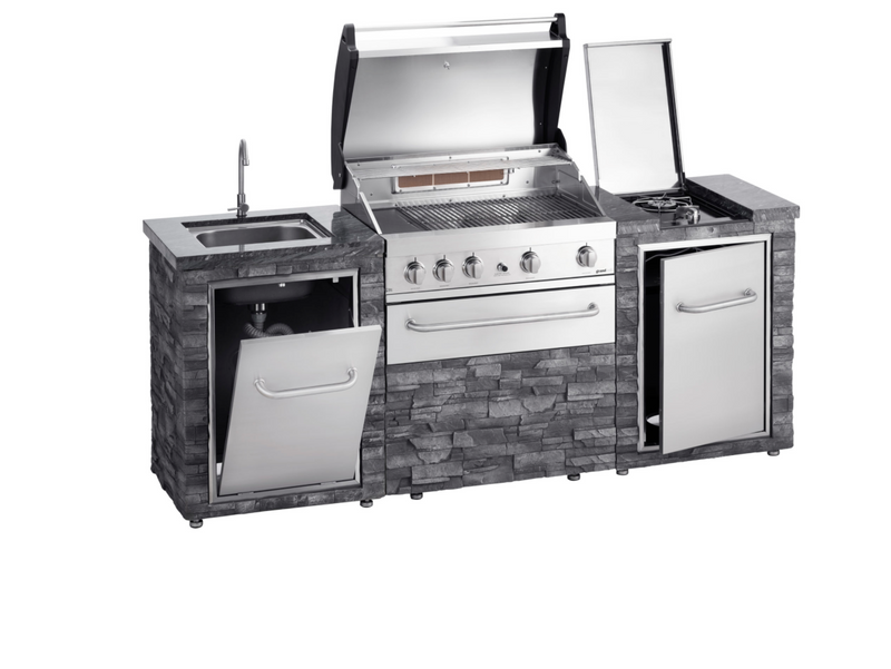 Grand Pro Outdoor kitchen Elite BBQ and Side Burner