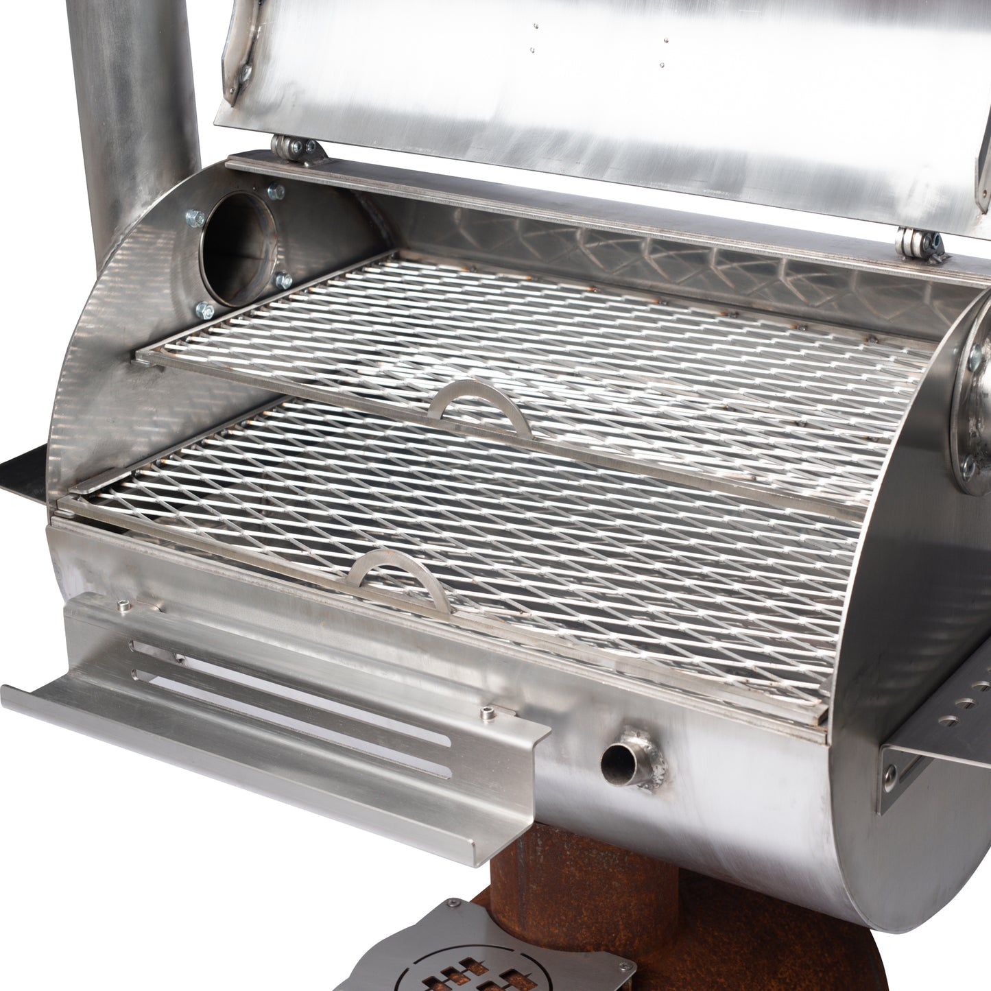 GrillSymbol BBQ Smoker Smoky Beast Silver - The Garden Flame