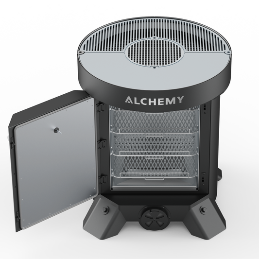 Alchemy Grill 24 smoker and plancha wood fired barbecue