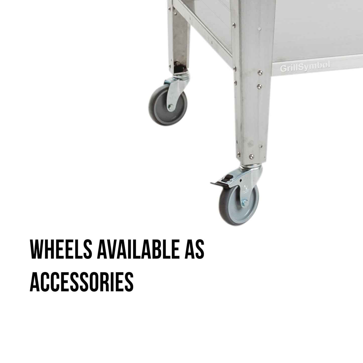 GrillSymbol Wood Fired Pizza Oven with Stand and Side Table Pizzo-XL-Set-Inox - The Garden Flame