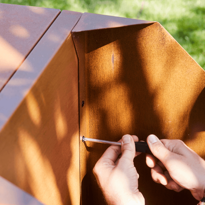 Barbecook Nestor Adapter Corten Steel Outdoor Kitchen