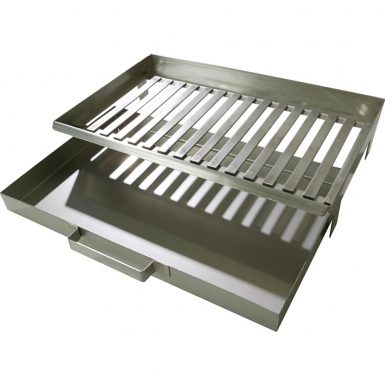 Buschbeck Stainless Steel Fire Grate & Ash Pan Masonry Barbecue