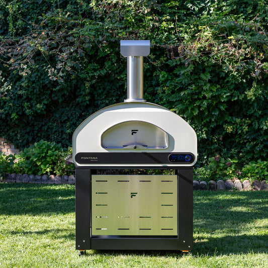 Fontana Forni Volta 90 – Dual Fuel Pizza Oven (Grey & White)