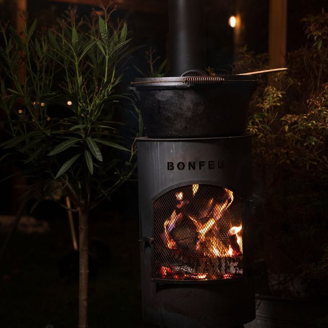BonGiano SP Black with plancha and BBQ grill