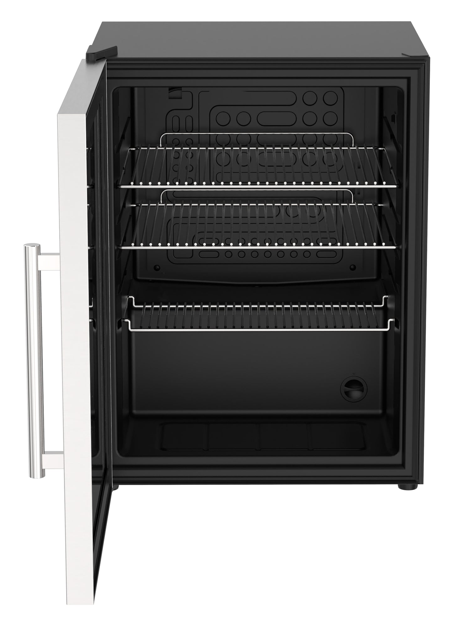 Cozze Fridge W/Steel Frame And Glass Front 60 Litres
