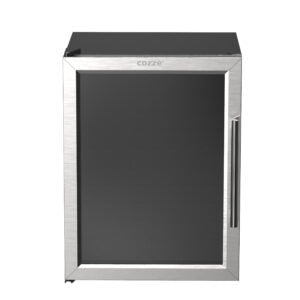 Cozze Fridge W/Steel Frame And Glass Front 60 Litres