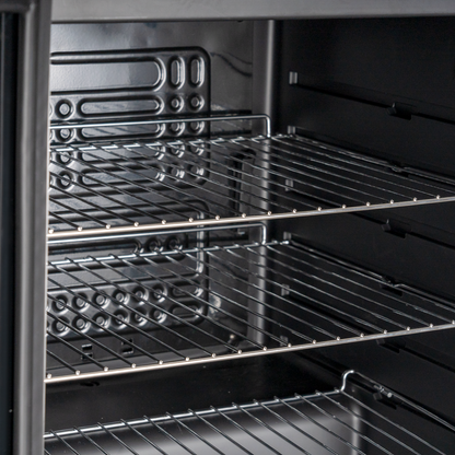 Cozze Fridge W/Steel Frame And Glass Front 60 Litres