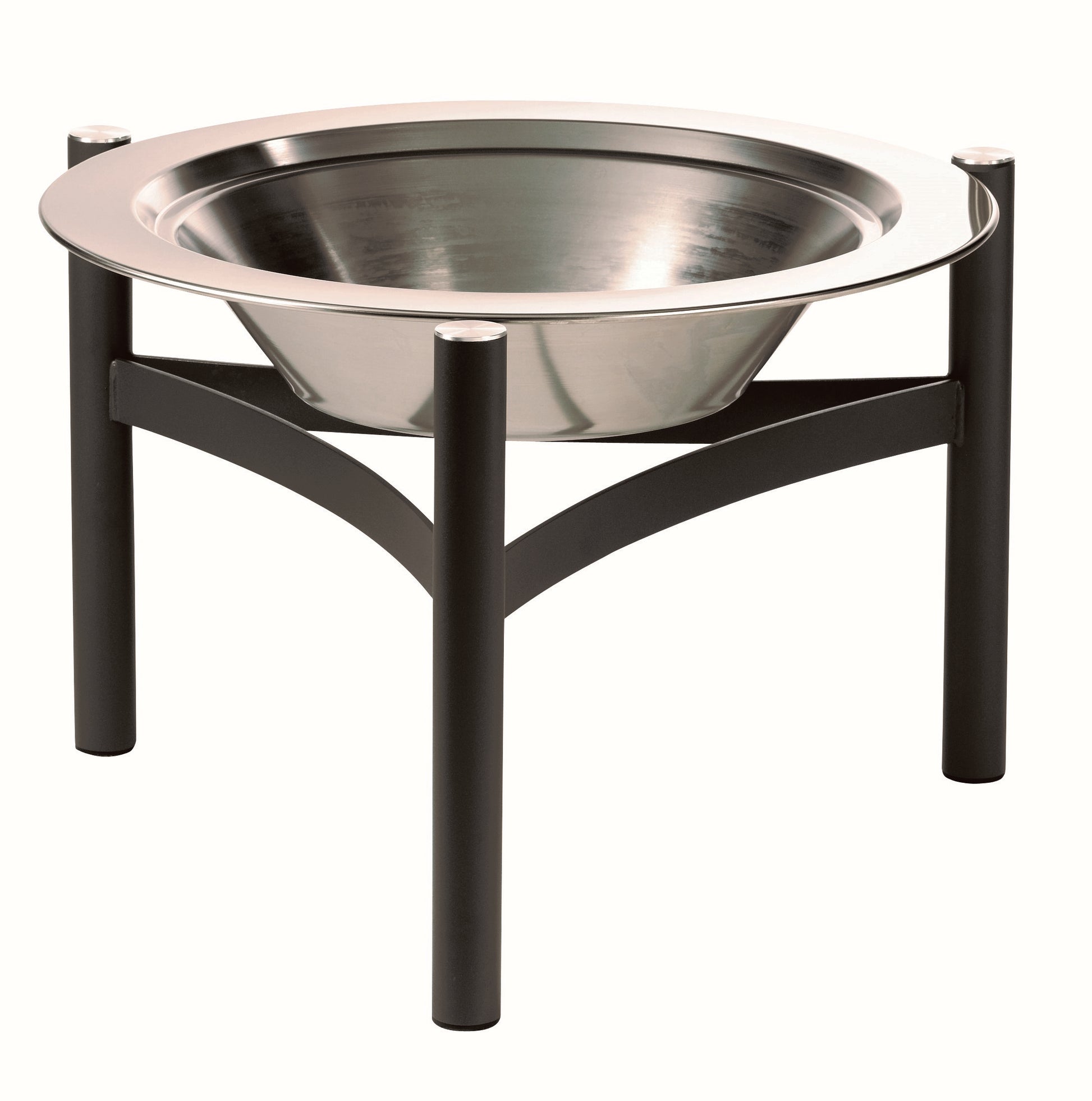 Danish designed outdoor fire pit barbecue with stainless steel bowl