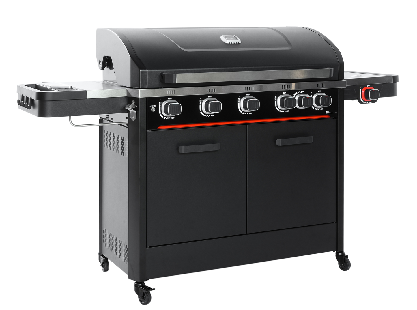 Atom Grills Byron 5 Burner Gas BBQ with Side Burner & FREE BBQ Cover