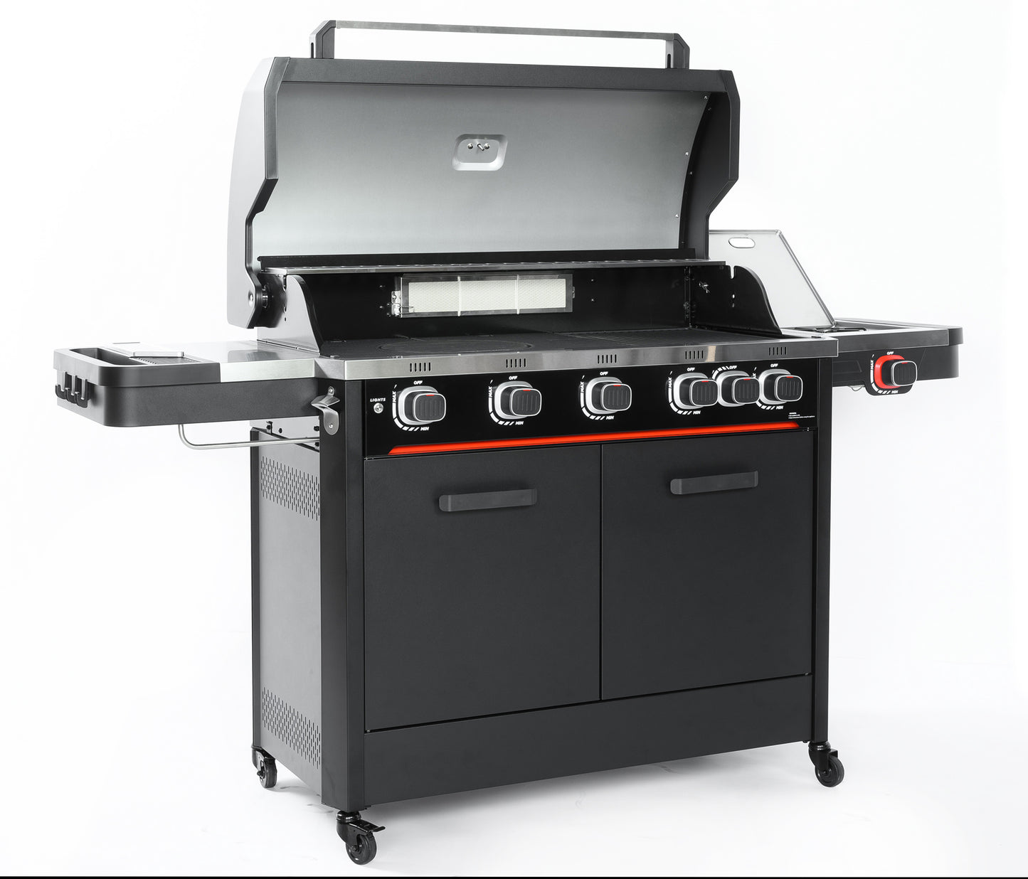Atom Grills Byron 5 Burner Gas BBQ with Side Burner & FREE BBQ Cover