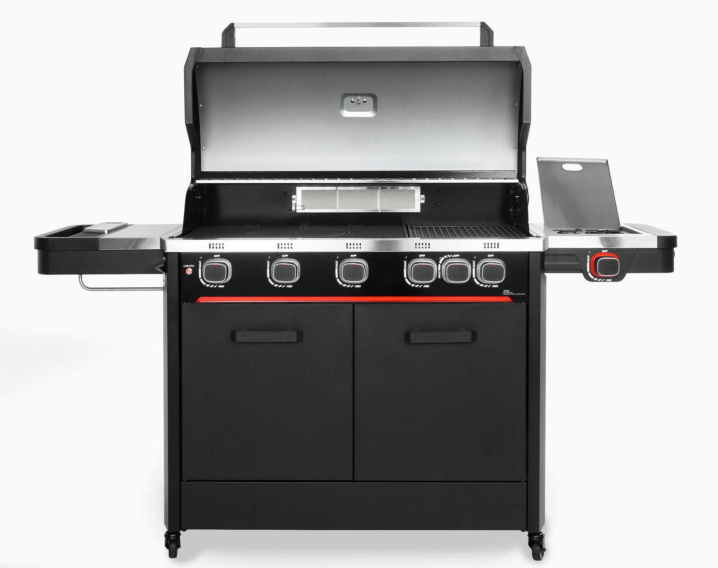 Atom Grills Byron 5 Burner Gas BBQ with Side Burner & FREE BBQ Cover