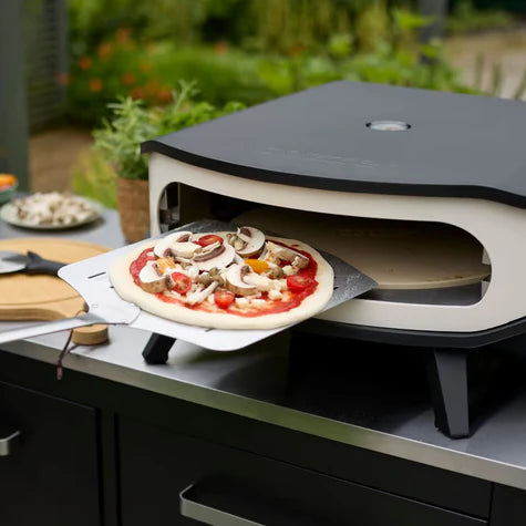 Rotating cordierite stone pizza oven Cozze premium gas