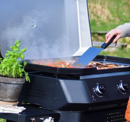 Cozze G-800 stainless steel plancha with burners