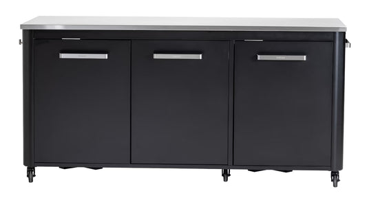 Cozze® Outdoor Kitchen 180 – Stainless Steel Countertop with 3-Door Storage