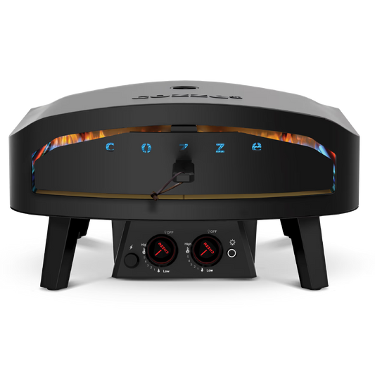 Cozze® 24″ Black Edition Gas Pizza Oven – Double Stone Outdoor Pizza Oven