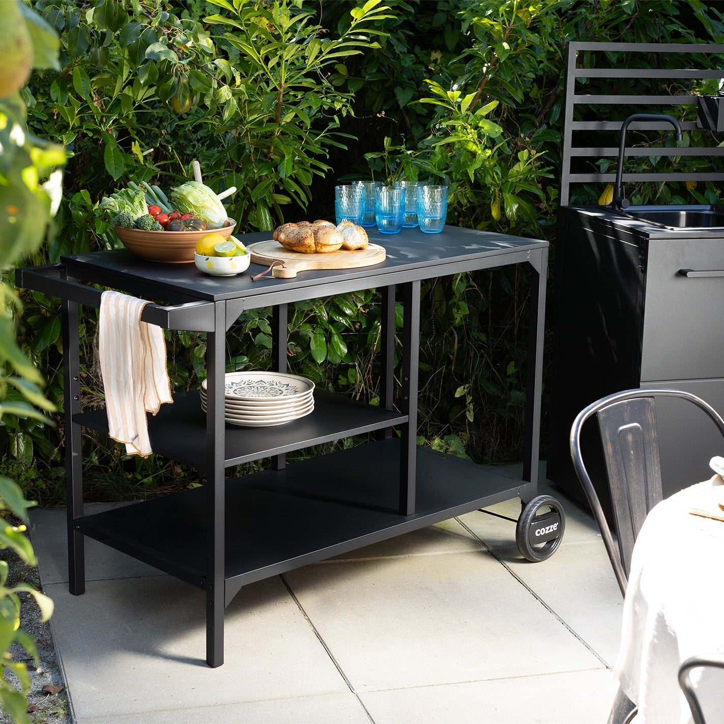 Cozze BBQ Station Outdoor Kitchen Table | Pizza Oven Stand
