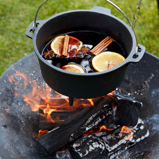 Barbecook outdoor kitchen cast iron pot UK