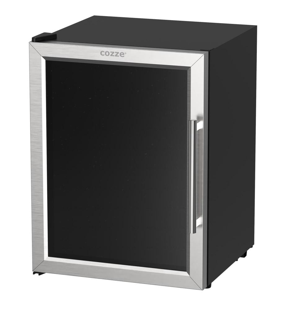 Cozze Fridge W/Steel Frame And Glass Front 60 Litres
