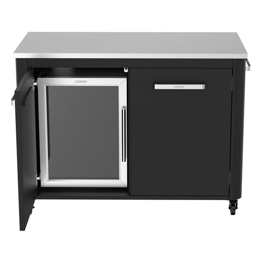 Cozze Fridge W/Steel Frame And Glass Front 60 Litres Outdoor Kitchen
