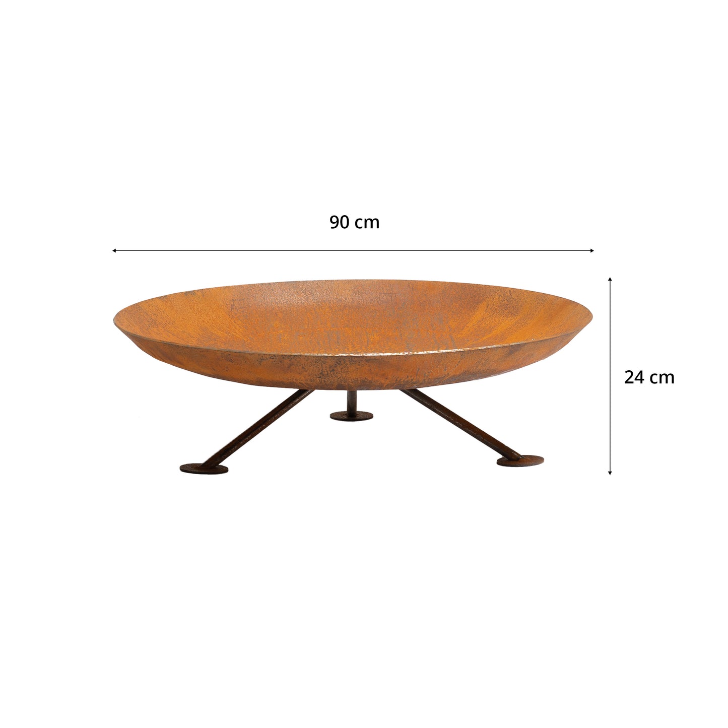 GrillSymbol Corten Steel Fire Pit Alta XL 90cm