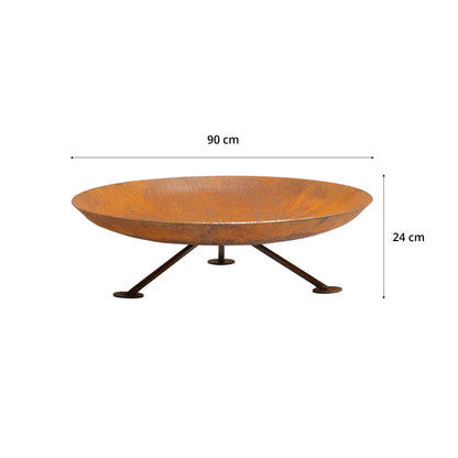 GrillSymbol Corten Steel Fire Pit Alta XL 90cm