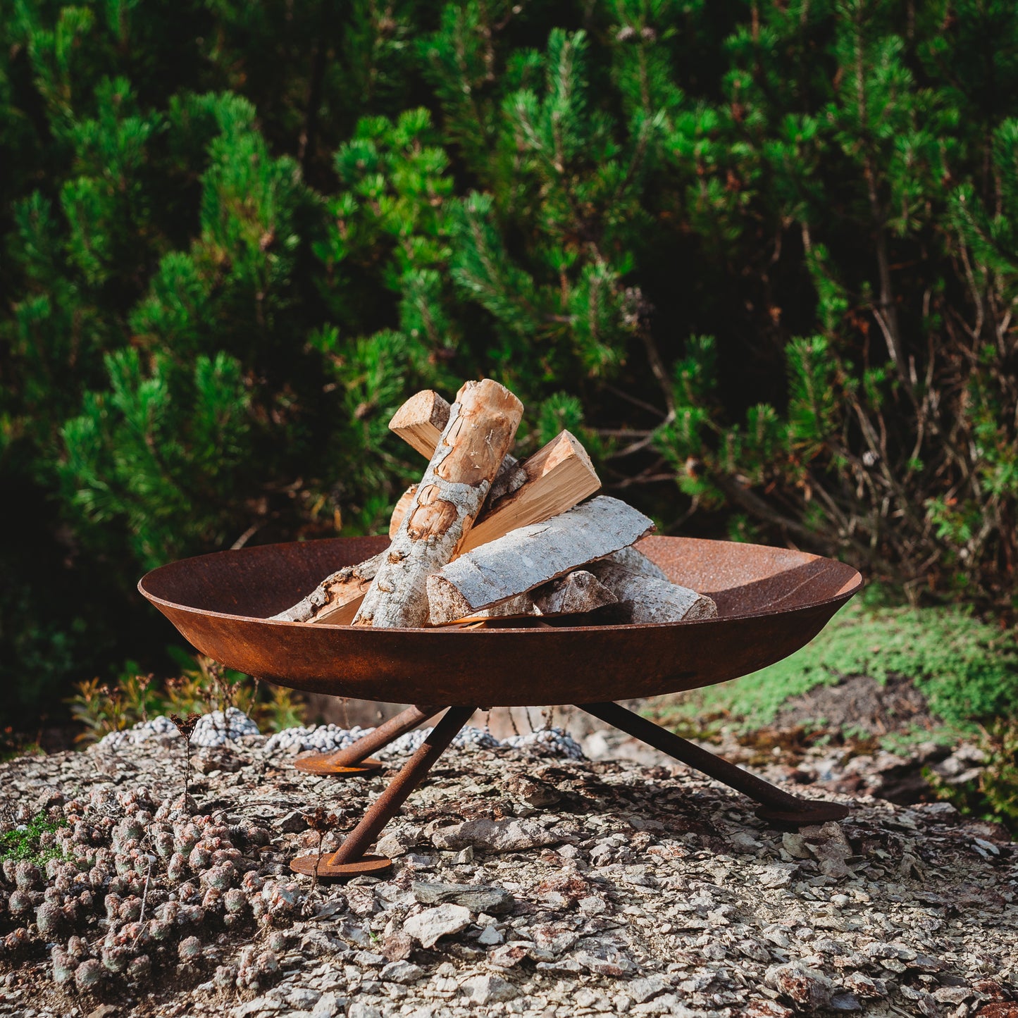 GrillSymbol Corten Steel Fire Pit Alta 67cm
