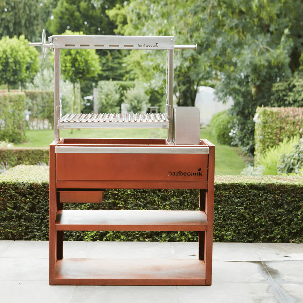 Barbecook Pedro Asado Grill in Corten and stainless steel for wood and charcoal