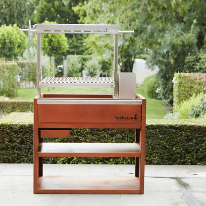 Barbecook Pedro Asado Grill in Corten and stainless steel for wood and charcoal