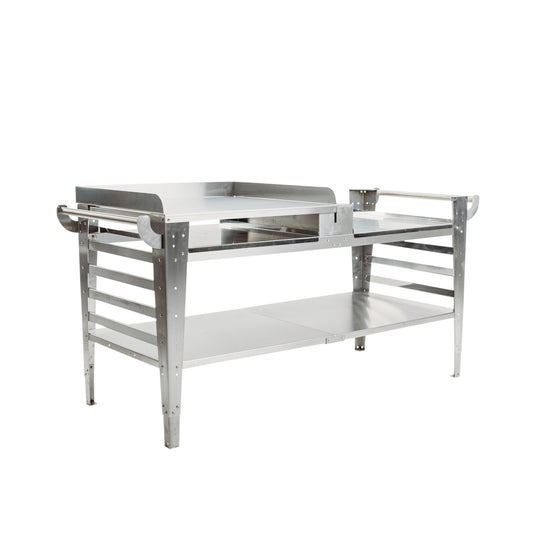 GrillSymbol stainless steel Side Table  for Pizza Oven Baso-Inox-XL