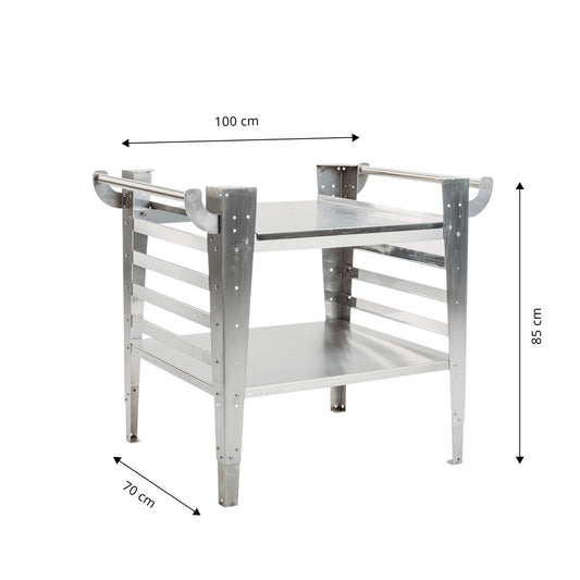 GrillSymbol Stainless Steel Stand for Pizza Oven Baso-Inox