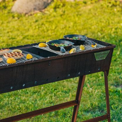 GrillSymbol Charcoal Grill Naked Chef XL