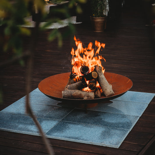 GrillSymbol Corten Steel Fire Pit Chiaro XL 91 cm