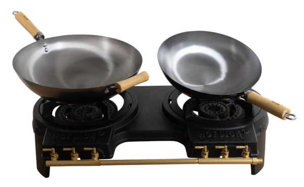 HOT WOK Double Gas Burner Stove